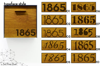Type 1 - Wall Mounted Mailbox with Custom Door Styles & Body Colors