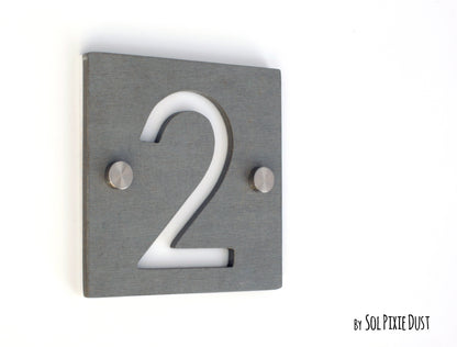 Concrete Address Plaque - Signs