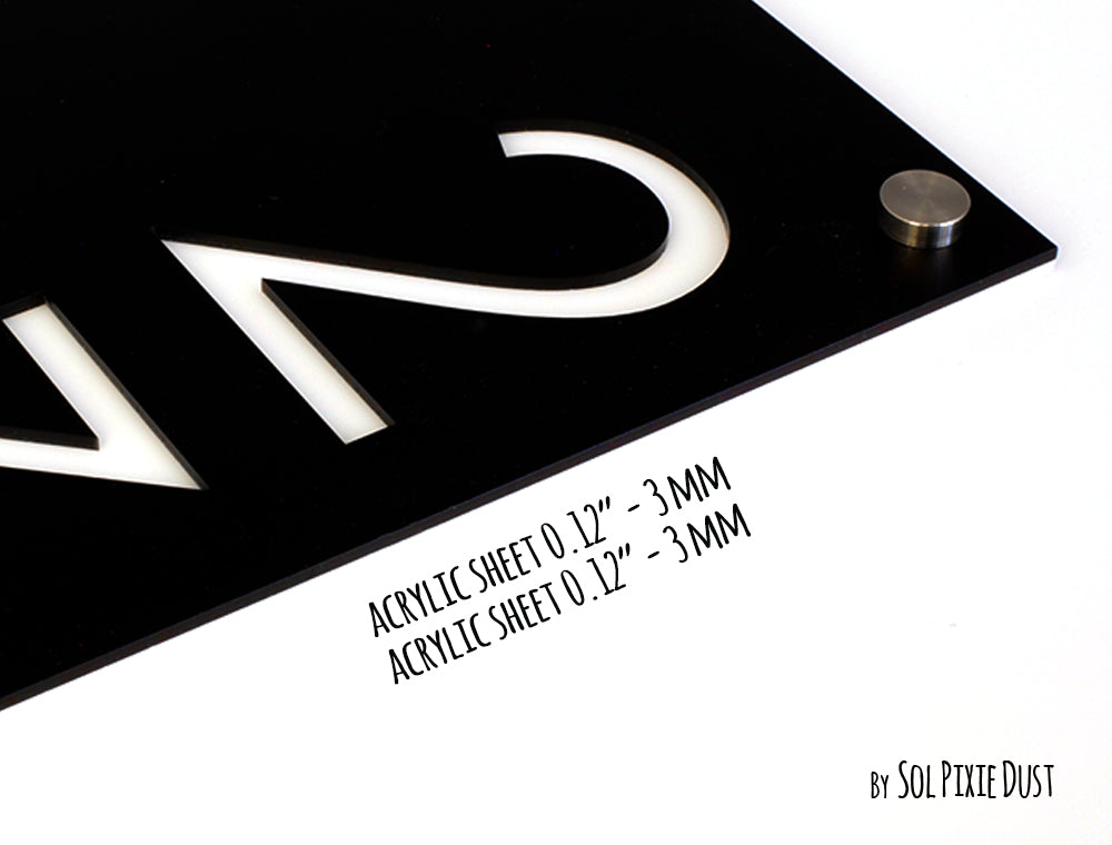 Acrylic Address Plaque - Signs