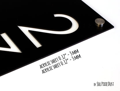 Acrylic Address Plaque - Signs
