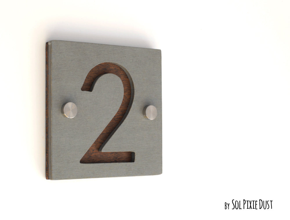 Concrete Address Plaque - Signs
