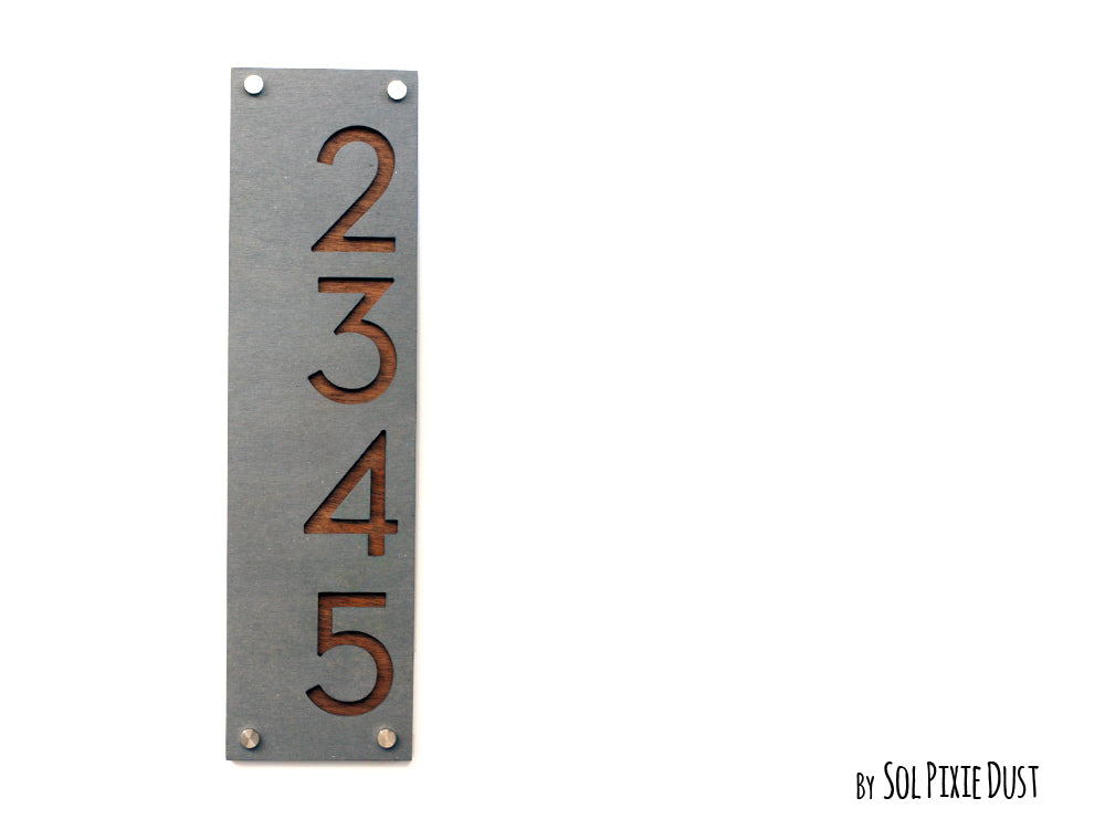 Concrete Address Plaque - Signs